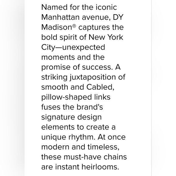 DY Madison Chain Sterling Silver and Gold Bracelet. #109 - Picture 6 of 14